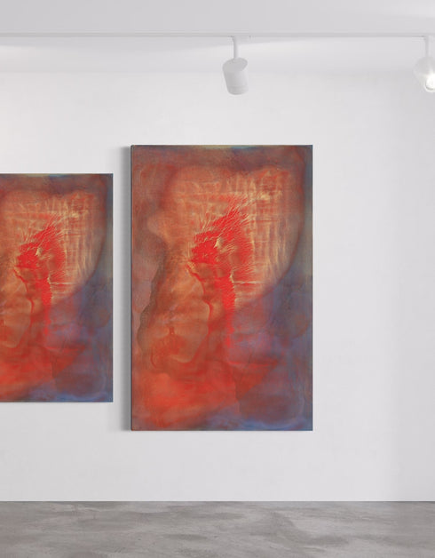 Hearts on Fire | Framed Giclee Print on Canvas